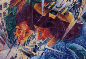 Simultaneous Visions by Umberto Boccioni