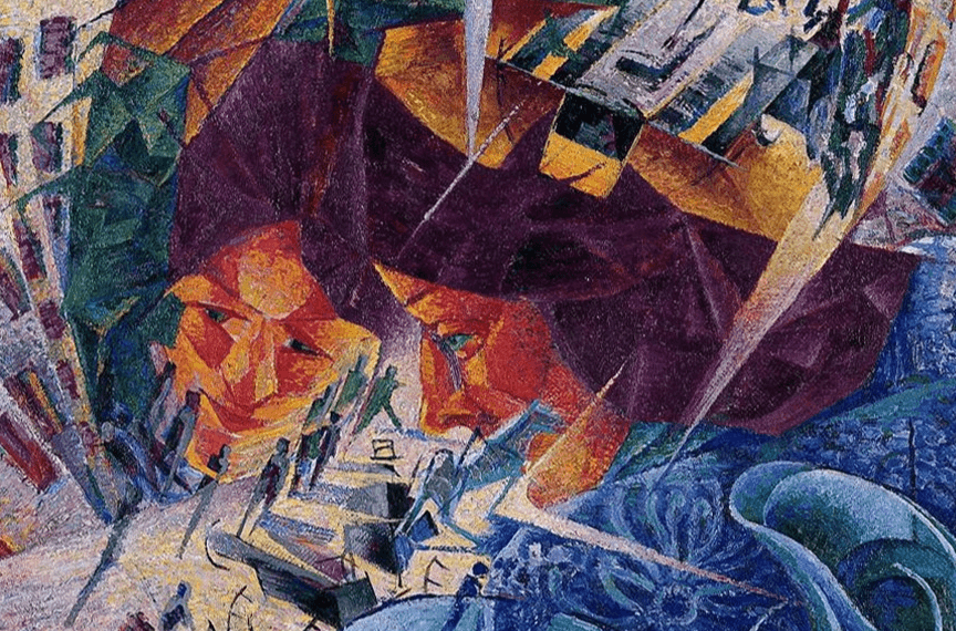 Simultaneous Visions by Umberto Boccioni